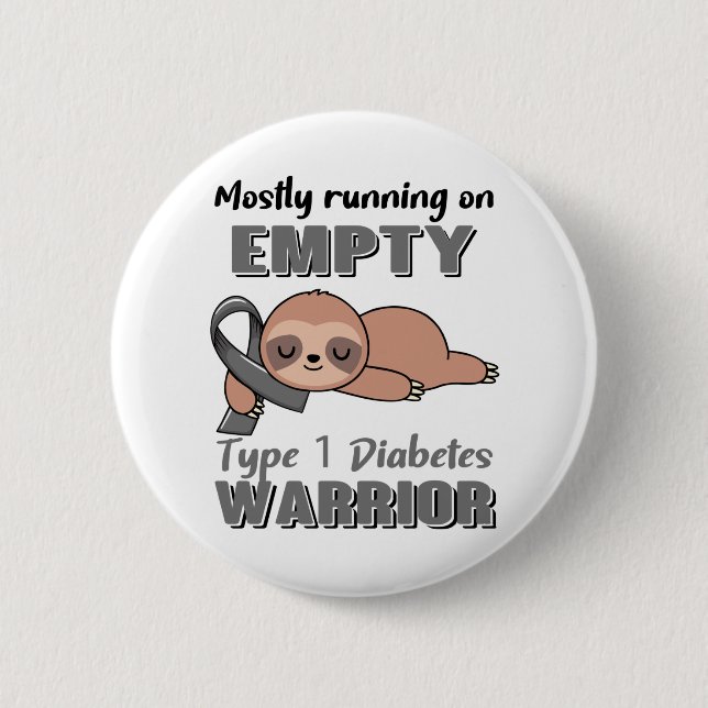 Badge Rond 5 Cm Funny Type 1 Diabetes Awareness Gifts (Devant)