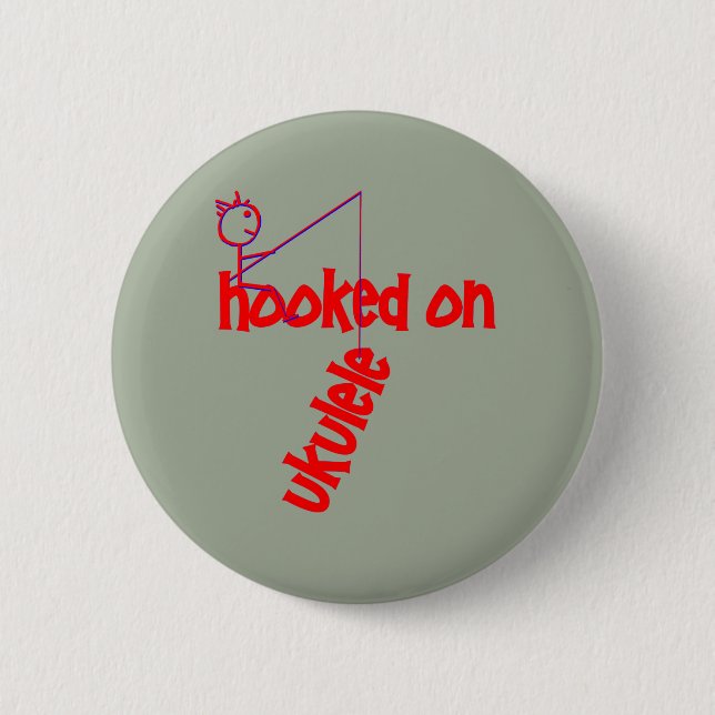 Badge Rond 5 Cm Funny Ukulele (Devant)
