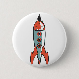 Badge Rond 5 Cm fusée spatiale