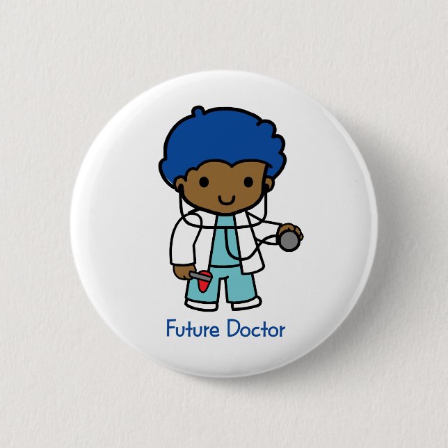 Badge Rond 5 Cm Futur docteur - garçon (Devant)