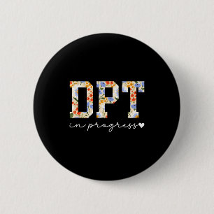 Badge Rond 5 Cm Futur dpt en cours docteur en physiothérapie