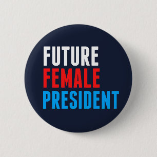 Badge Rond 5 Cm Futur femme présidente