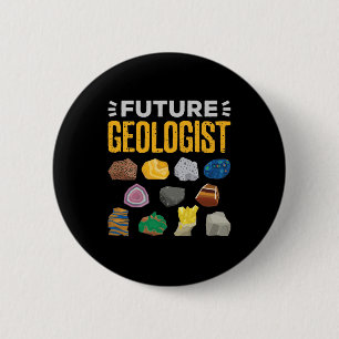 Badge Rond 5 Cm Futur géologue étudiant en géologie