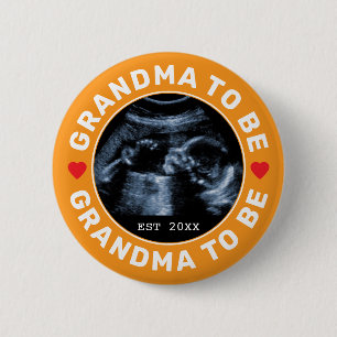 Badge Rond 5 Cm Futur Maman sur Mesure Photo Baby Shower Fête
