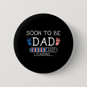 Badge Rond 5 Cm Futur Papa 2027 Annonce de Grossesse en Attente