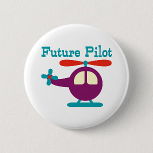 Badge Rond 5 Cm Futur pilote