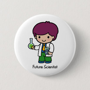 Badge Rond 5 Cm Futur scientifique - garçon