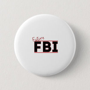 Badge Rond 5 Cm Future FBI
