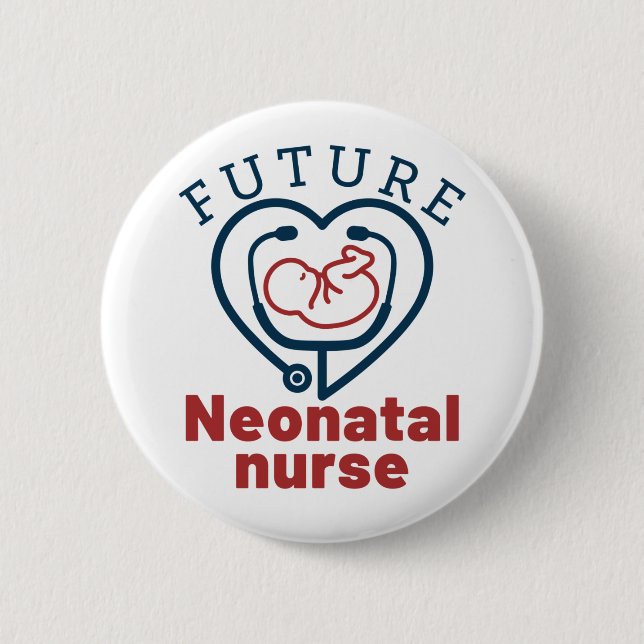 Badge Rond 5 Cm future infirmière néonatale (Devant)