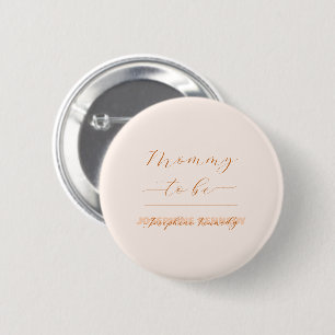 Badge Rond 5 Cm Future maman élégante et minimaliste, genre neutre