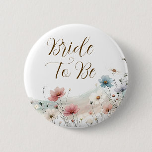 Badge Rond 5 Cm Future Mariée   Fête de Mariage Champêtre