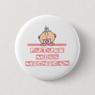 Badge Rond 5 Cm Future Mlle Michigan