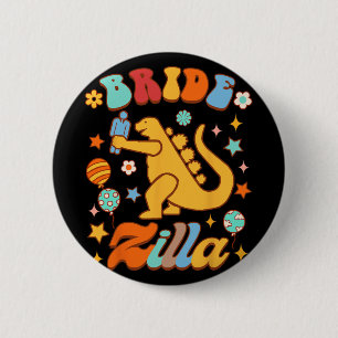 Badge Rond 5 Cm Futurelle Robe de Mariée Enterrement de Vie de Jeu