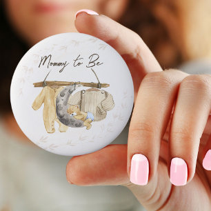 Badge Rond 5 Cm Futures maman vêtements bébé doux Genre Neutre