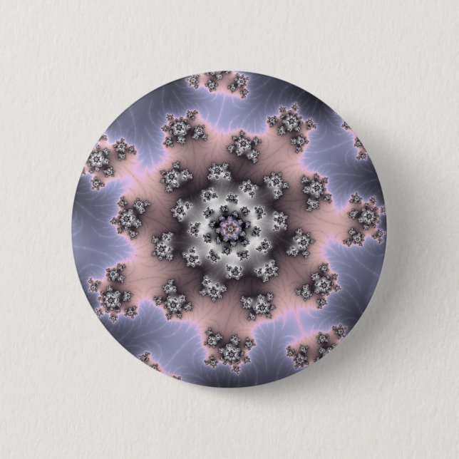 Badge Rond 5 Cm Fzoom - Bouton fractal (Devant)
