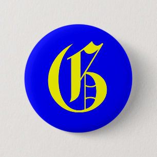 BADGE ROND 5 CM G - ANCIEN ANGLAIS