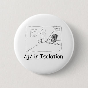 Badge Rond 5 Cm G en isolation