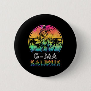 Badge Rond 5 Cm G-masaurus Dinosaure G-ma Saurus Famille T-shirt a