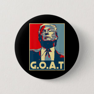 Badge Rond 5 Cm G.o.a.t 2024 Election 2024 Le Ba à venir de Shirt 