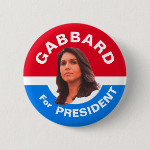 Badge Rond 5 Cm Gabbard pour le président