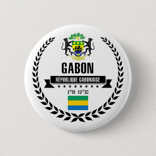 Badge Rond 5 Cm Gabon