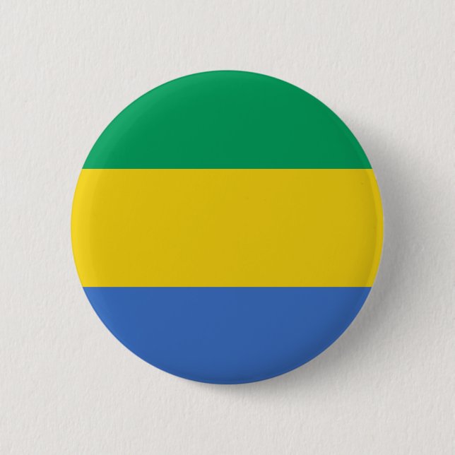 Badge Rond 5 Cm Gabon flag (Devant)