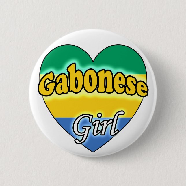 Badge Rond 5 Cm Gabonaise (Devant)
