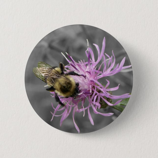 Badge Rond 5 Cm Gaffez l'abeille (Devant)