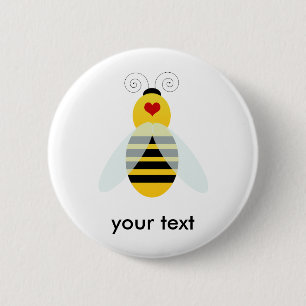 Badge Rond 5 Cm gaffez les cuties d'abeille