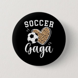 Badge Rond 5 Cm Gaga footballeuse Grand-mère Gaga d'un joueur de f