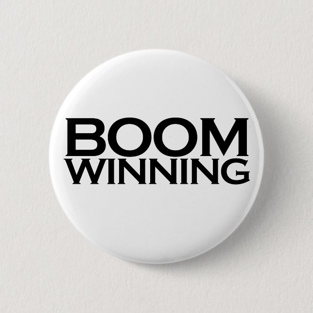 Badge Rond 5 Cm Gagnant du Boom (Devant)