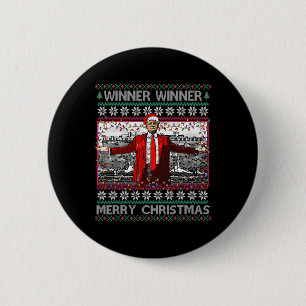 Badge Rond 5 Cm Gagnant Joyeux Noël Funny Père Noël Trump 20