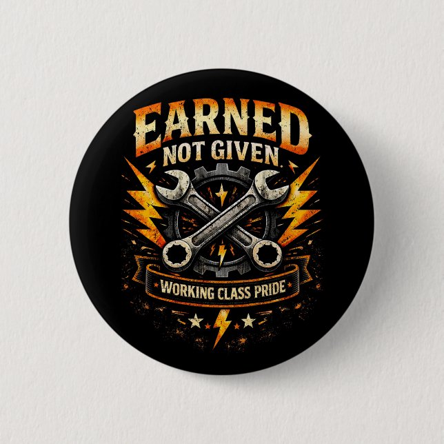 Badge Rond 5 Cm Gagné, pas donné (Devant)