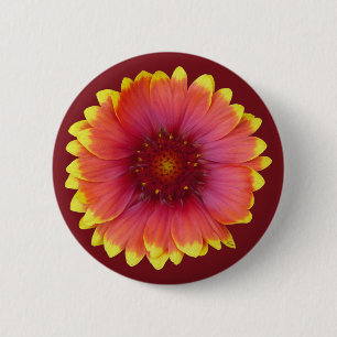 Badge Rond 5 Cm Gaillardia 1