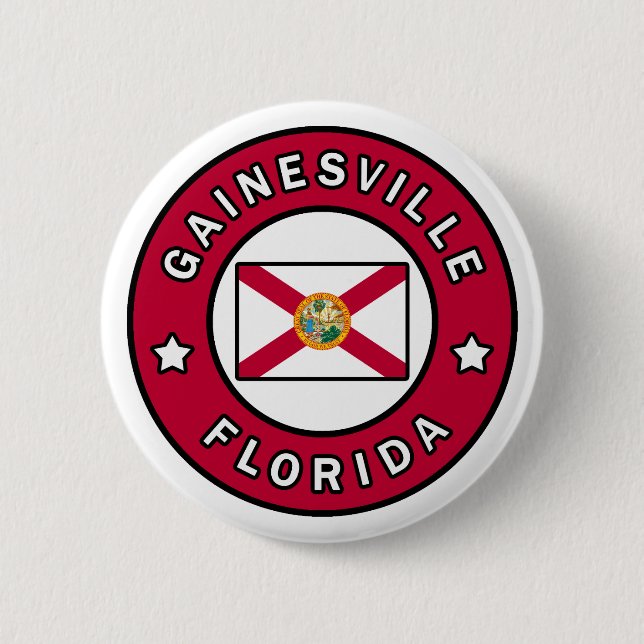 Badge Rond 5 Cm Gainesville Floride (Devant)