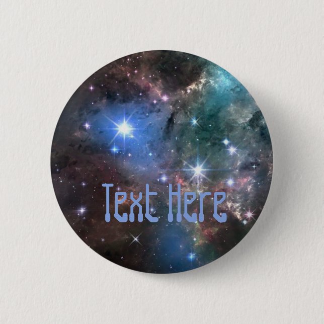 Badge Rond 5 Cm Galaxie (Devant)