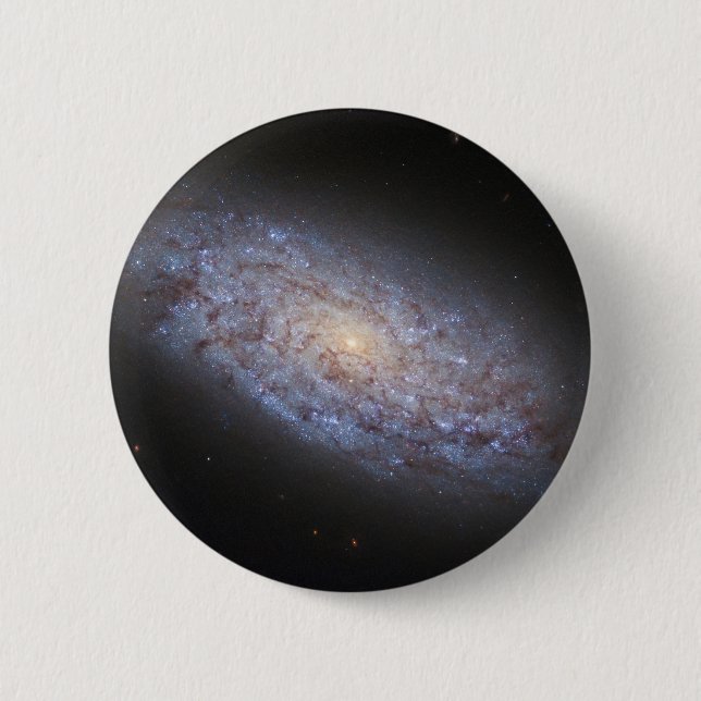 Badge Rond 5 Cm Galaxie naine Ngc 5949. (Devant)