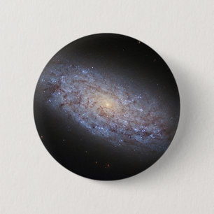 Badge Rond 5 Cm Galaxie naine Ngc 5949.
