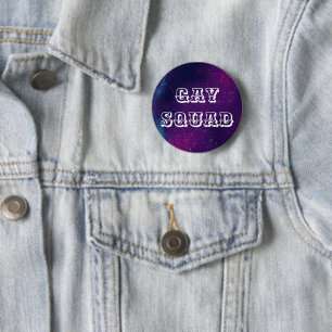 Badge Rond 5 Cm Galaxie personnalisable Gay Squad