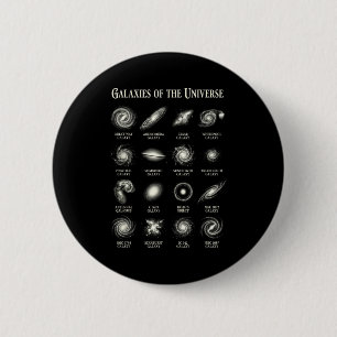 Badge Rond 5 Cm Galaxies De L'univers Carte D'astronomie De L'espa