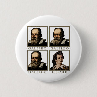 Badge Rond 5 Cm Galilée Figaro