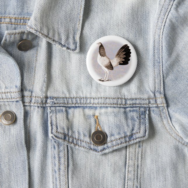 Badge Rond 5 Cm Gamecock : Hennie (En situation)