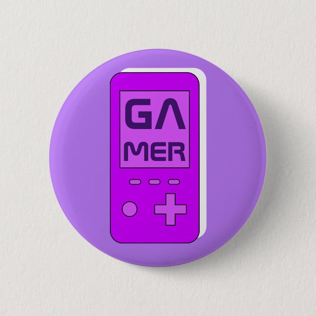 Badge Rond 5 Cm Gamer (Devant)