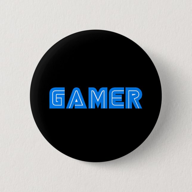 Badge Rond 5 Cm Gamer (Devant)