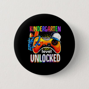 Badge Rond 5 Cm Gamer Ck À L'École Gamepad Niveau Maternelle Unlo