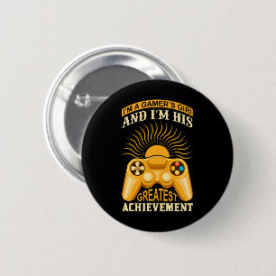 Badge Rond 5 Cm Gamer girl