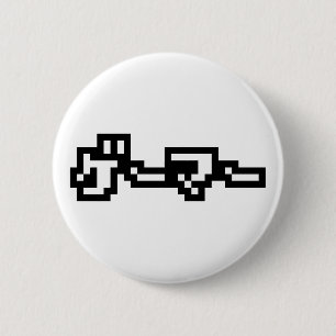Badge Rond 5 Cm Gamer Japonais ゲ ー マ  Langue Nihongo