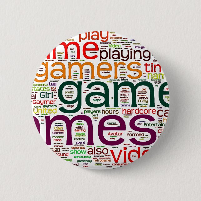 Badge Rond 5 Cm Gamer pour tous (Devant)