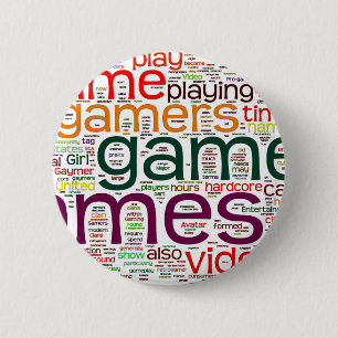 Badge Rond 5 Cm Gamer pour tous