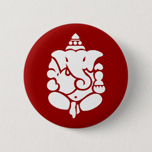 Badge Rond 5 Cm Ganesha